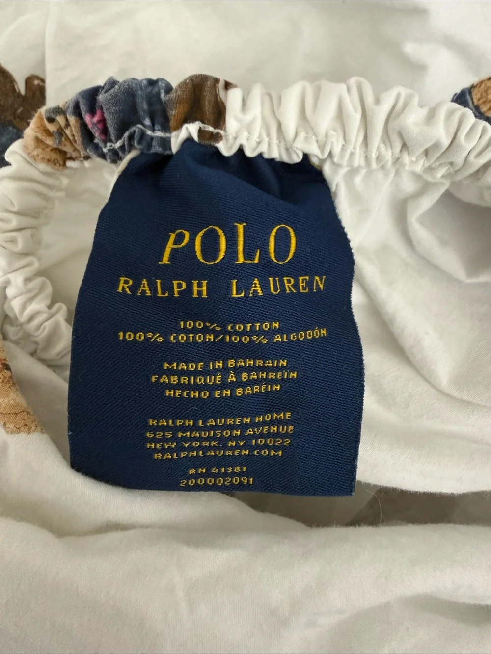 Vintage Polo Ralph Lauren Polo Bear Twin Fitted & Flat Sheet Set
